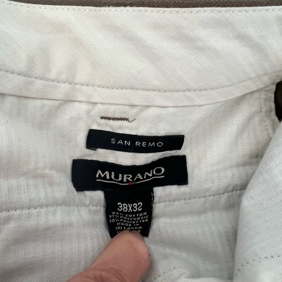 Men's Murano San Remo Pants Size 38 X 32” brownish green. 
Come from a smoke - Picture 2 of 9